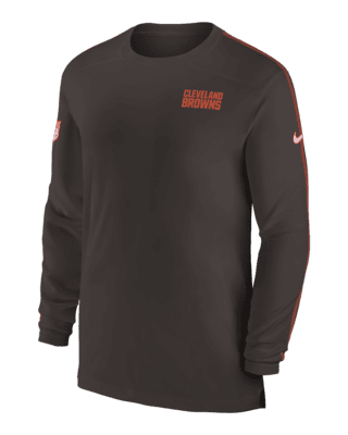 Cleveland Browns Sideline Coach Men's Nike Dri-FIT NFL Long-Sleeve